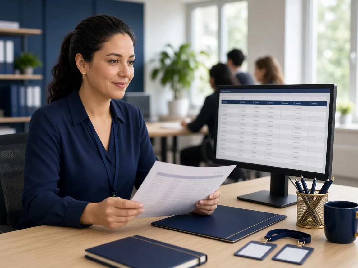 Specialist handling payroll and social security