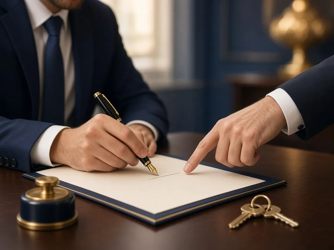 Signing company formation documents